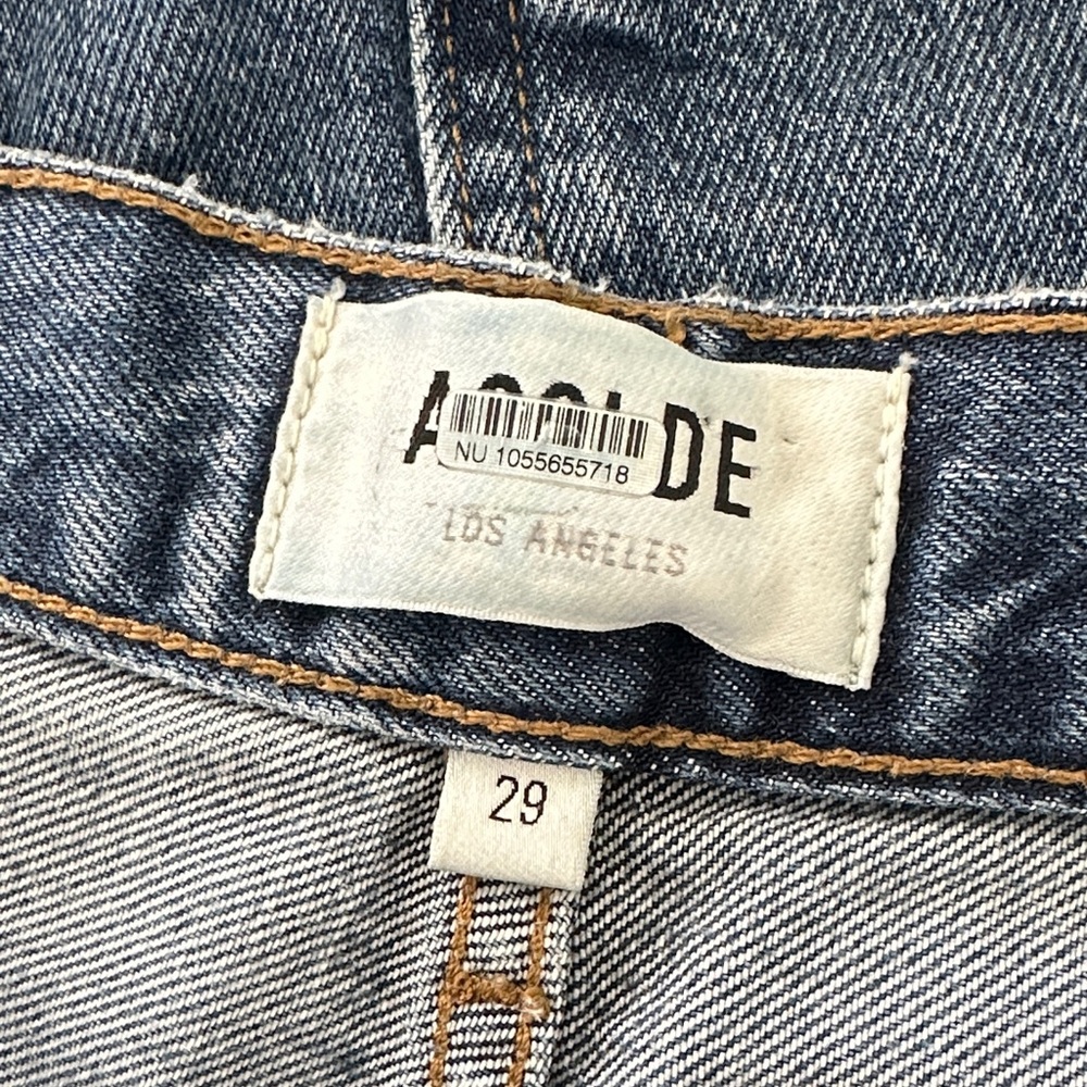 AGOLDE Minka Cargo Wide Leg High Rise Jeans Path Wash Size 29 - Picture 7 of 9